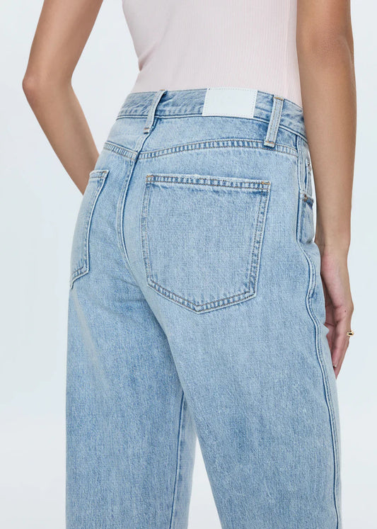 Kacey Mid Rise Cuffed Straight Jean in Berkeley