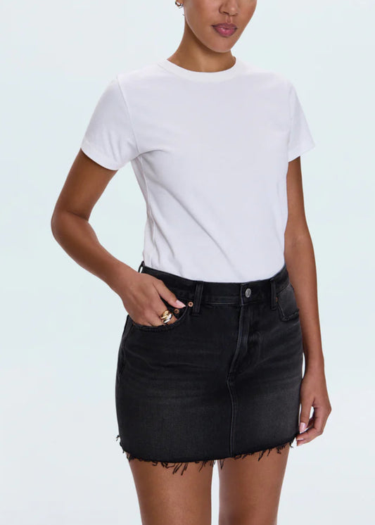 Daisy Low Slung Mini Skirt in Cavier