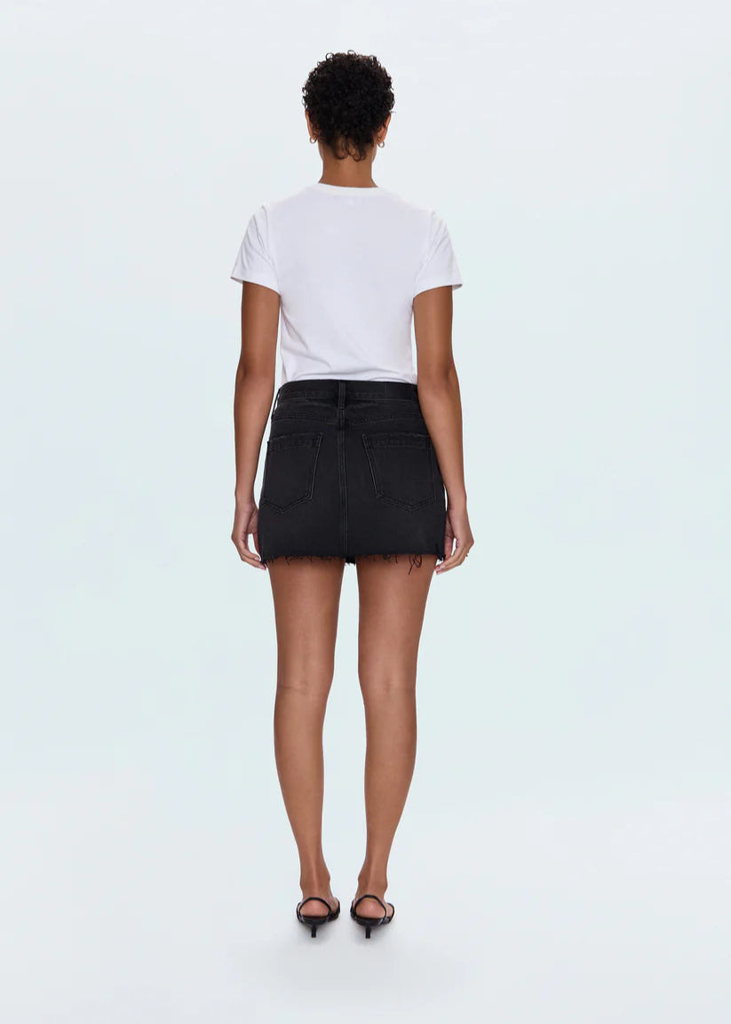 Daisy Low Slung Mini Skirt in Cavier