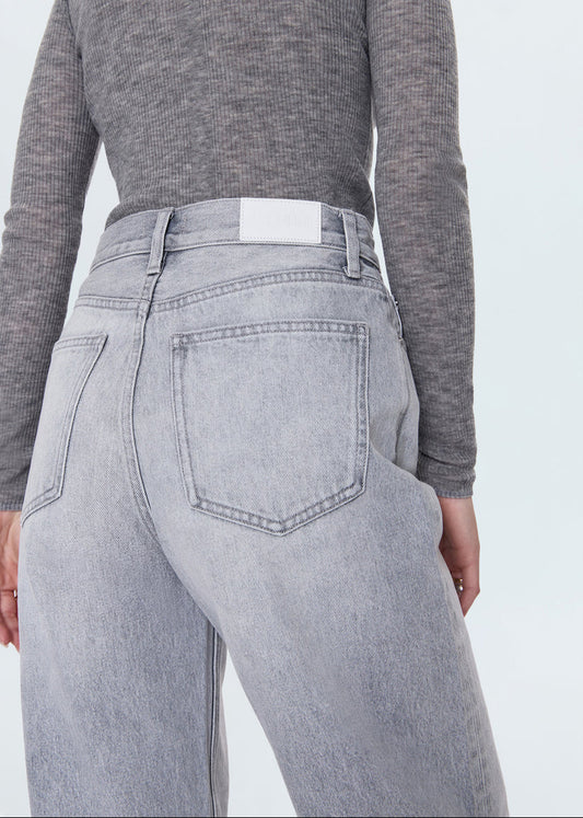 Wes High Rise Barrel Jean in Enigma