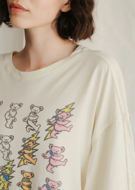 Grateful Dead Prism Bears Oversized Tee