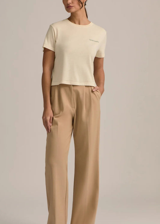 Favorite Daughter Cropped Logo Tee