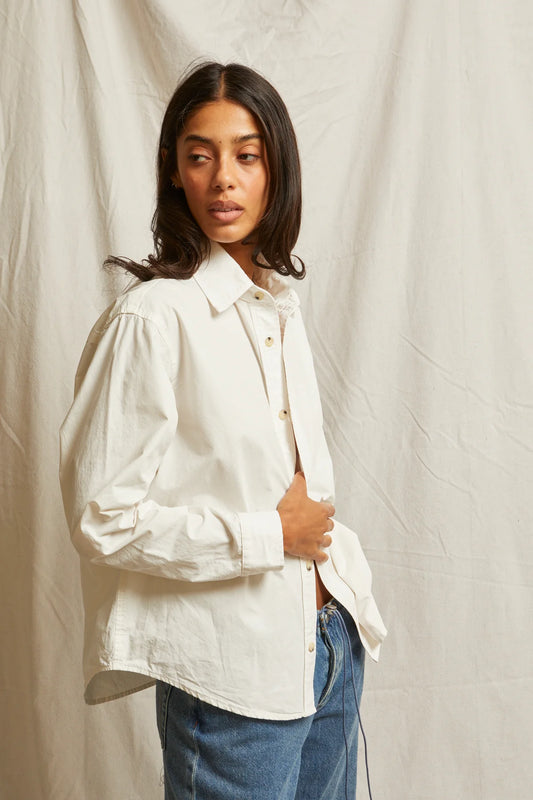 James Chutte Cotton Poplin Button Down