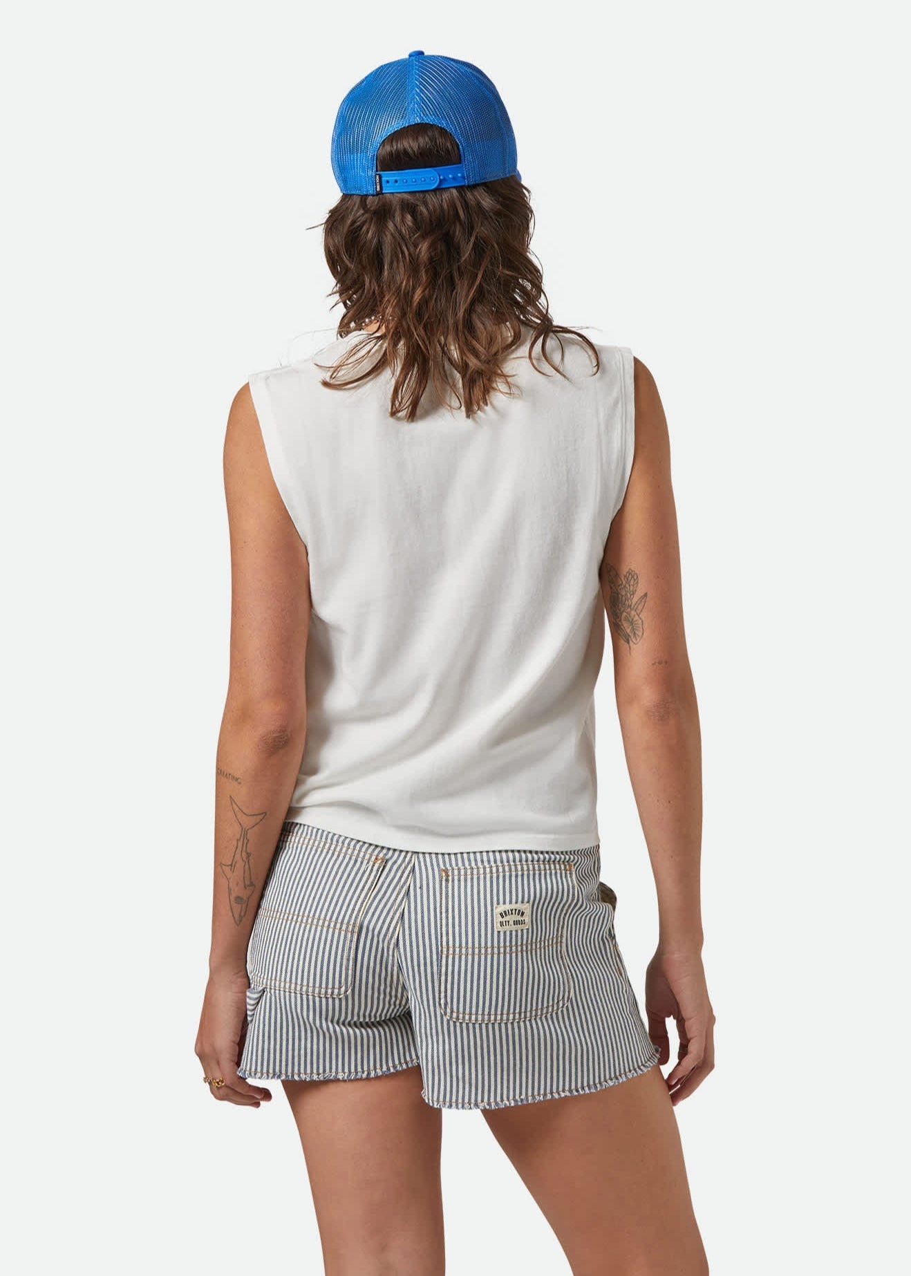Brixton Motel Muscle Tank in Off White