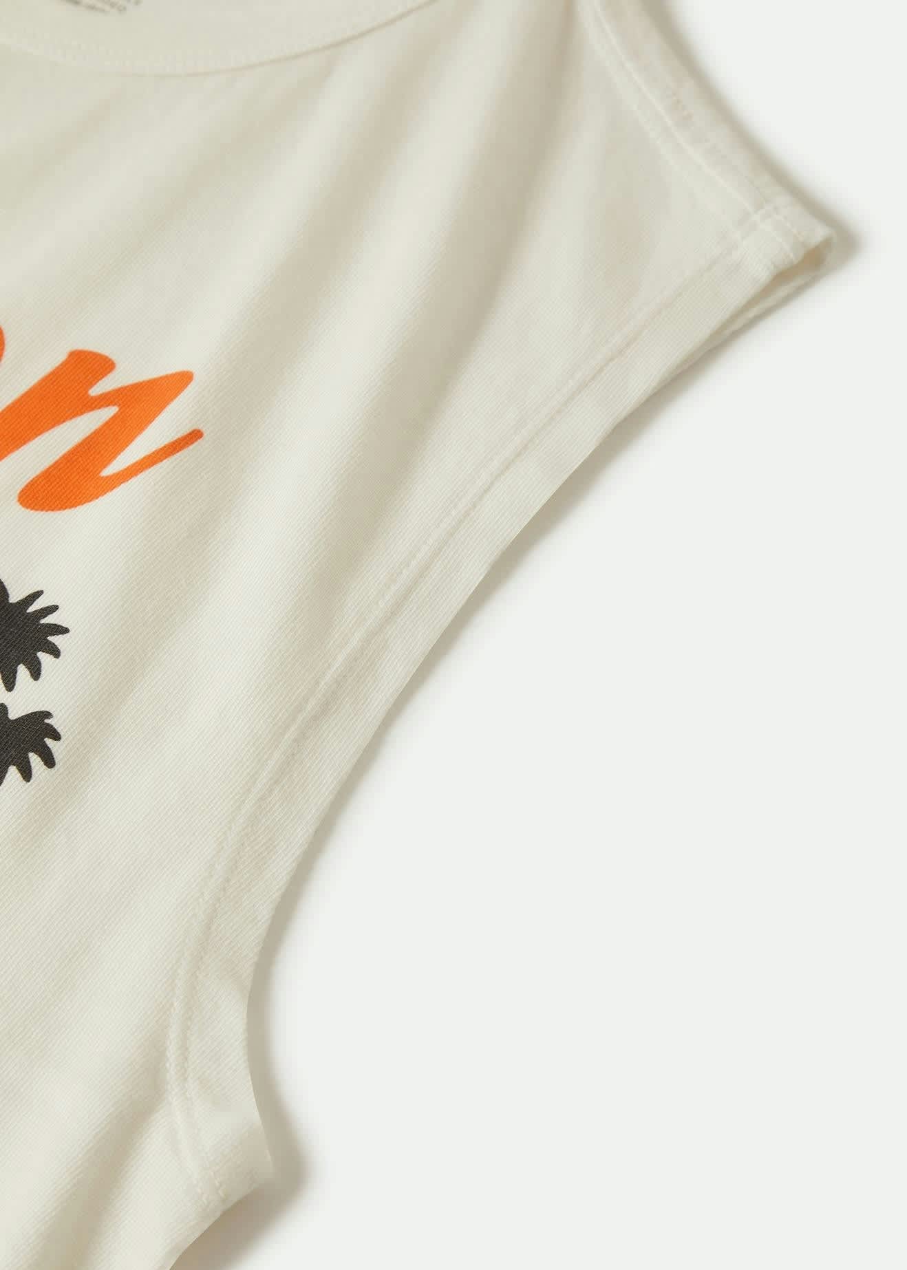 Brixton Motel Muscle Tank in Off White