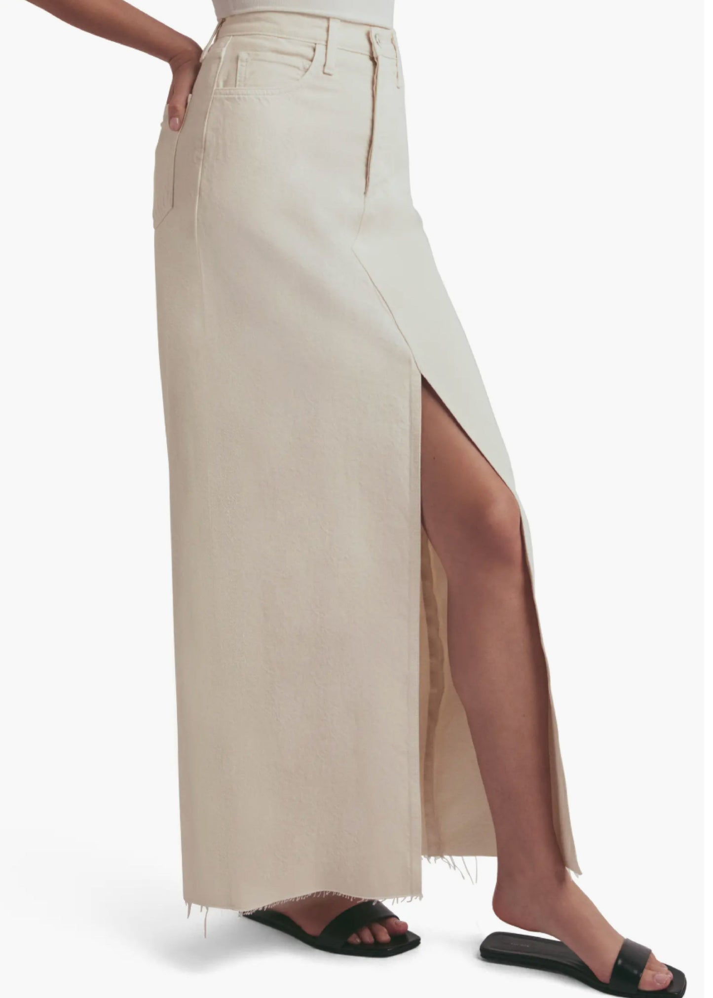 The Sadie High Waist Denim Skirt