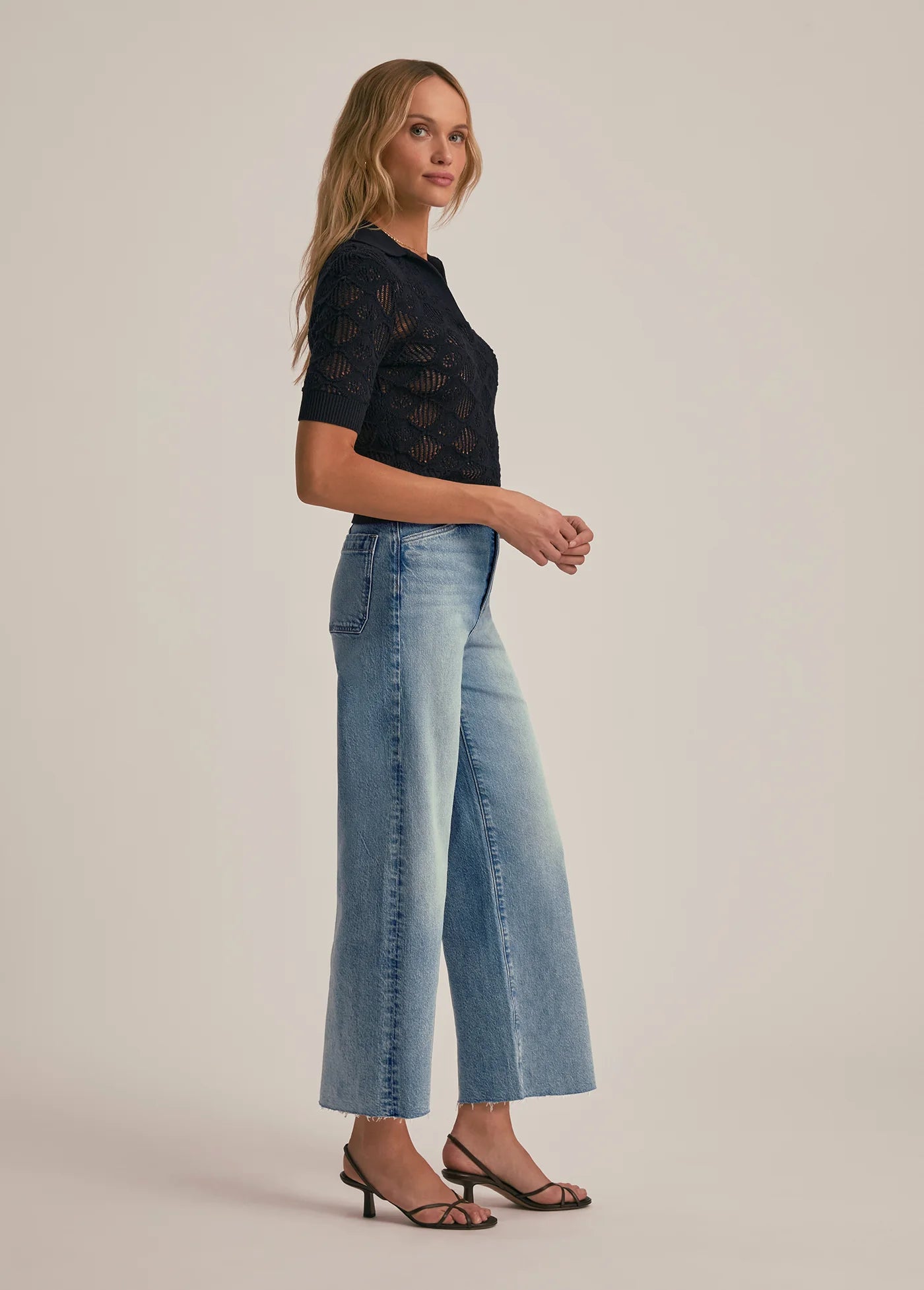 The Mischa Super High Rise Wide Leg Crop