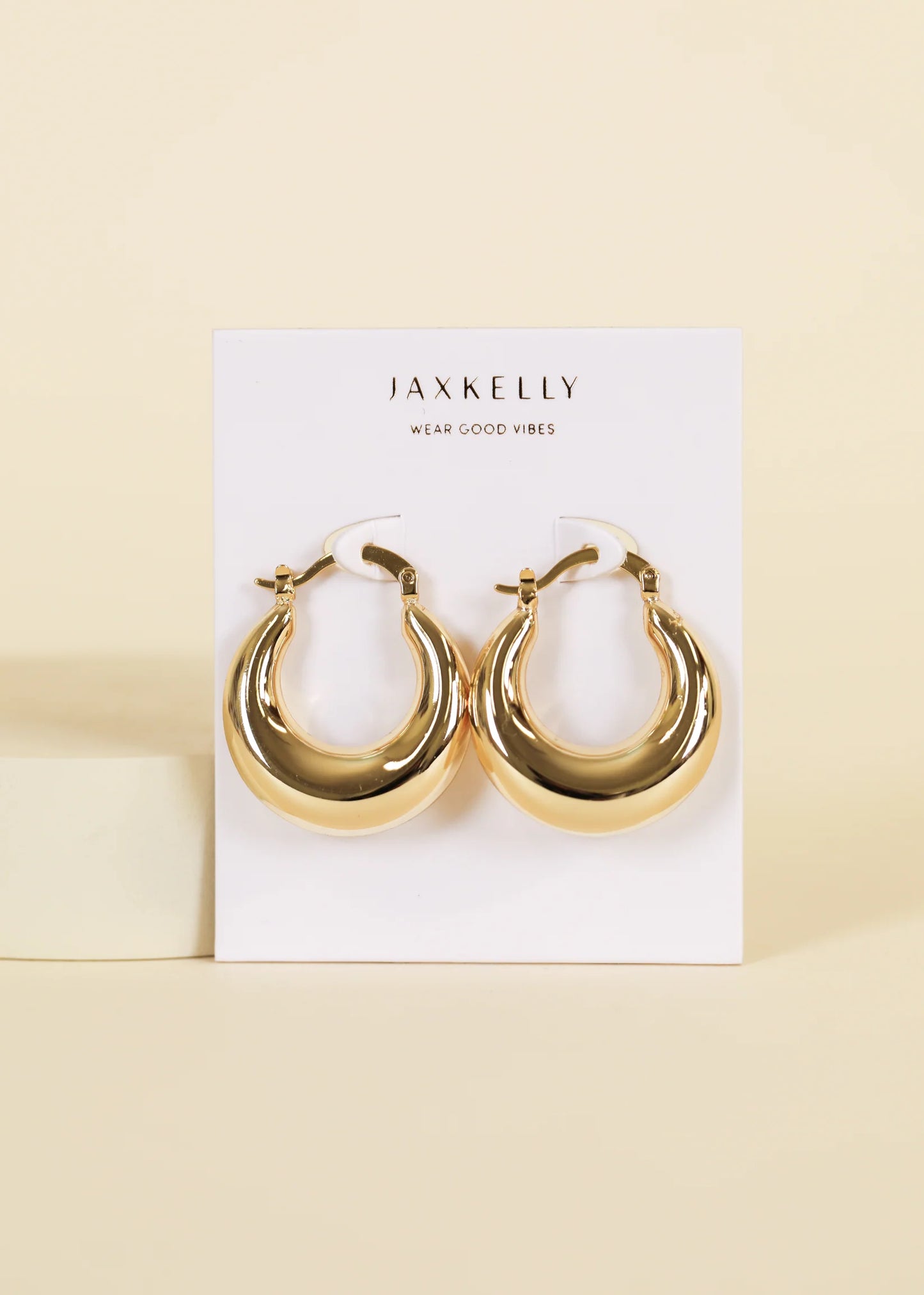 Sculptural Wide Hoop Earring