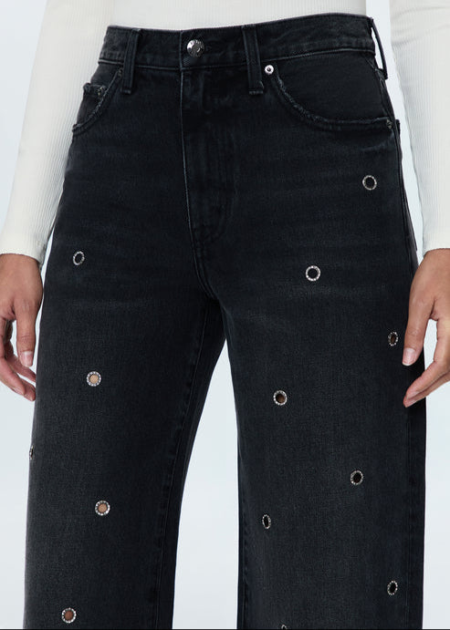 Hendrix High Rise Baggy Jean in Glamour