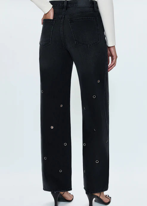 Hendrix High Rise Baggy Jean in Glamour