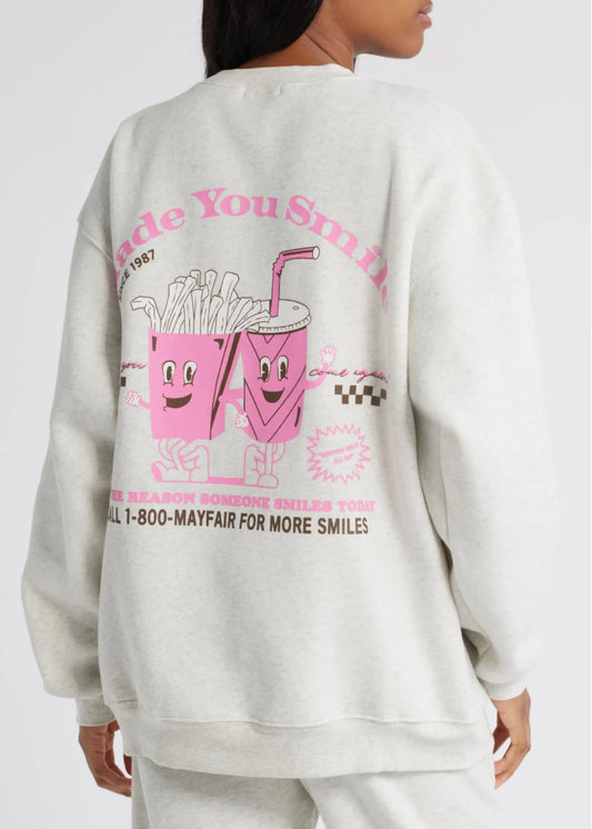 Made You Smile Graphic Sweatshirt