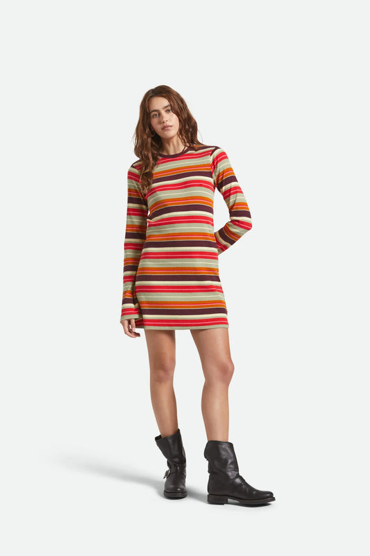 Dolly Knit Dress in Mulitstripe