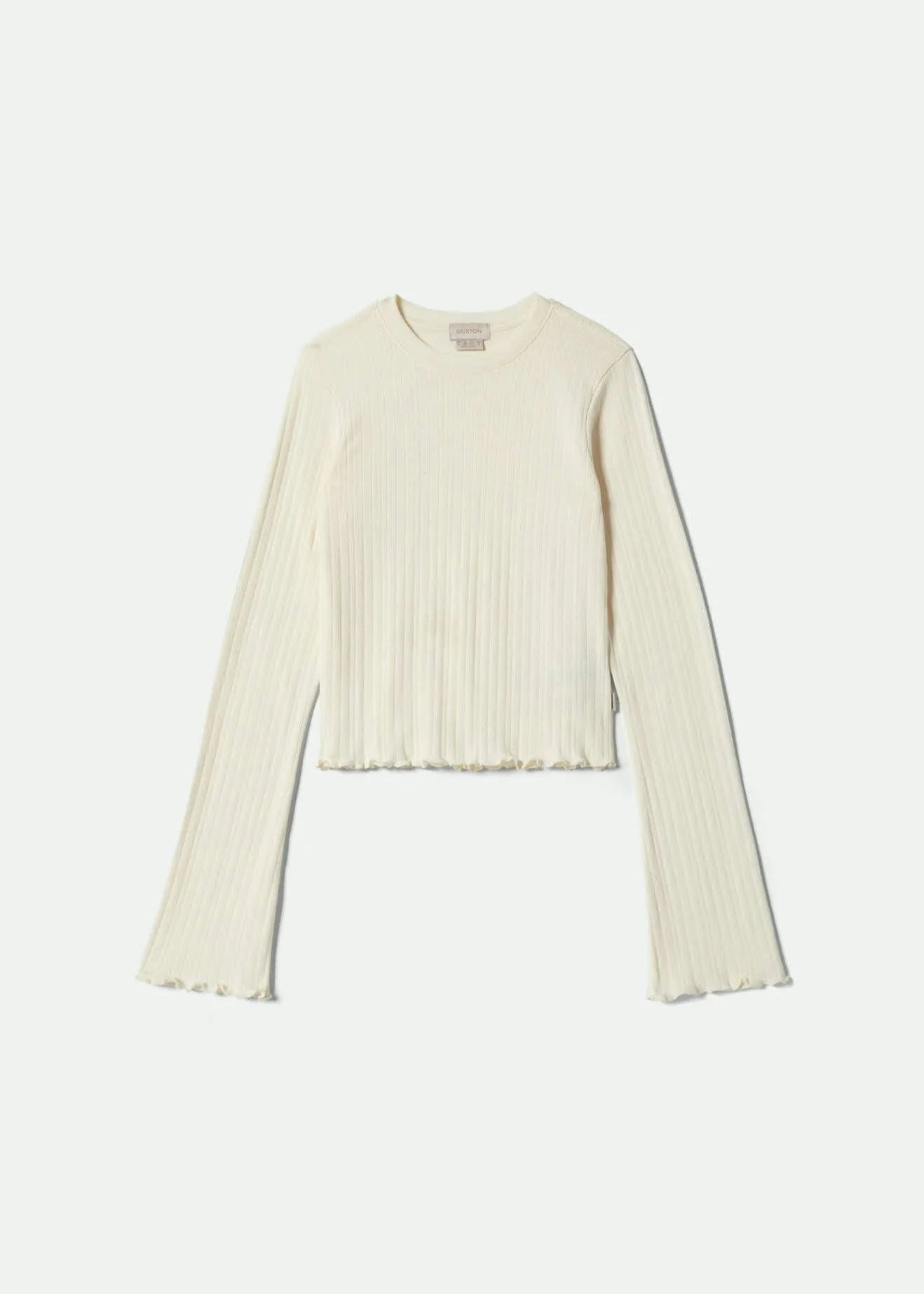 Dolly Slim Knit T-Shirt in Off White