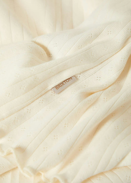 Dolly Slim Knit T-Shirt in Off White