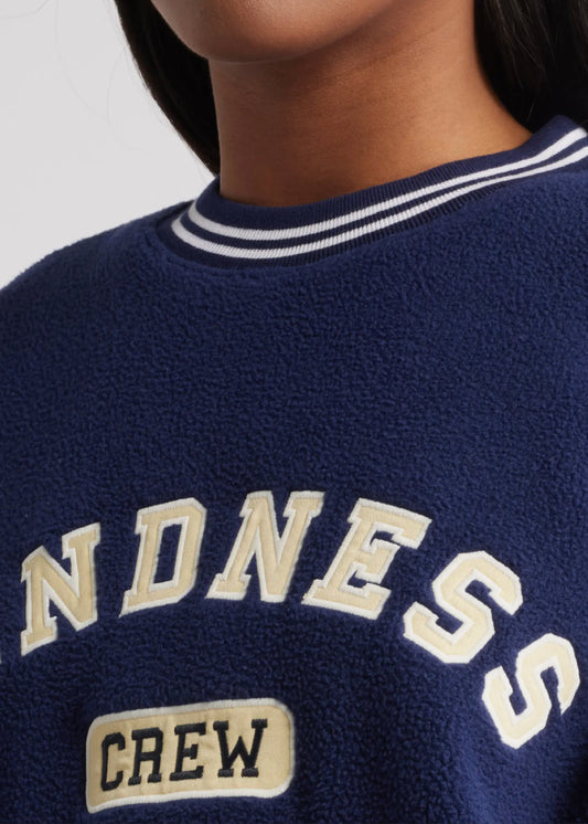 Kindness Crew Teddy Fleece Crewneck Sweatshirt