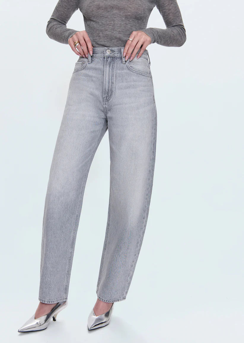 Wes High Rise Barrel Jean in Enigma