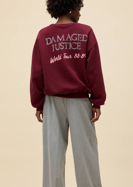 Metallica Justice For All Oversized Crew Sweatshirt