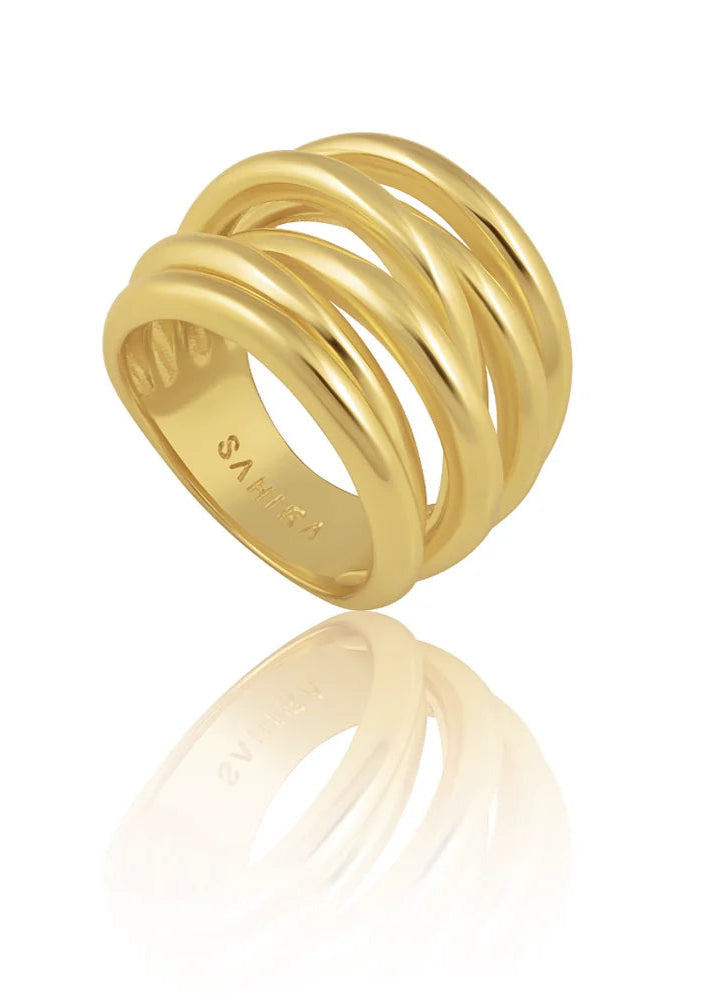 Lennon Multi Layered Gold Ring
