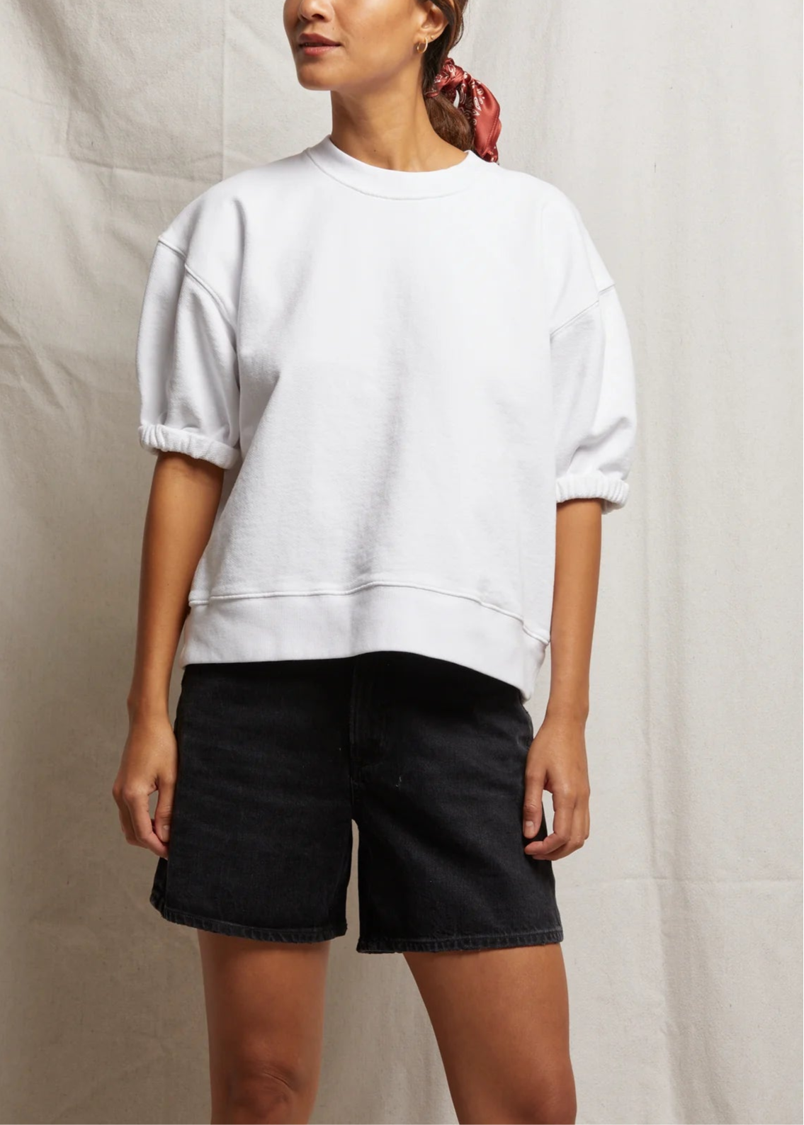 Rebecca Cotton Short Sleeve Sweatshirt