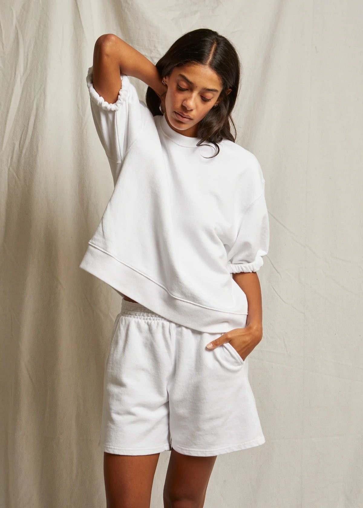 Rebecca Cotton Short Sleeve Sweatshirt
