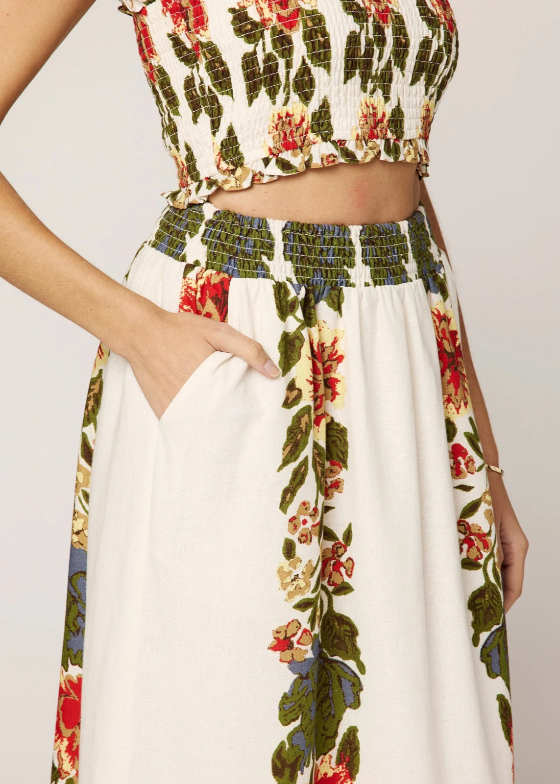Ruby Top & Midi Skirt Set