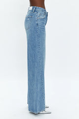 Ruby High Rise Palazzo Crossover Jeans