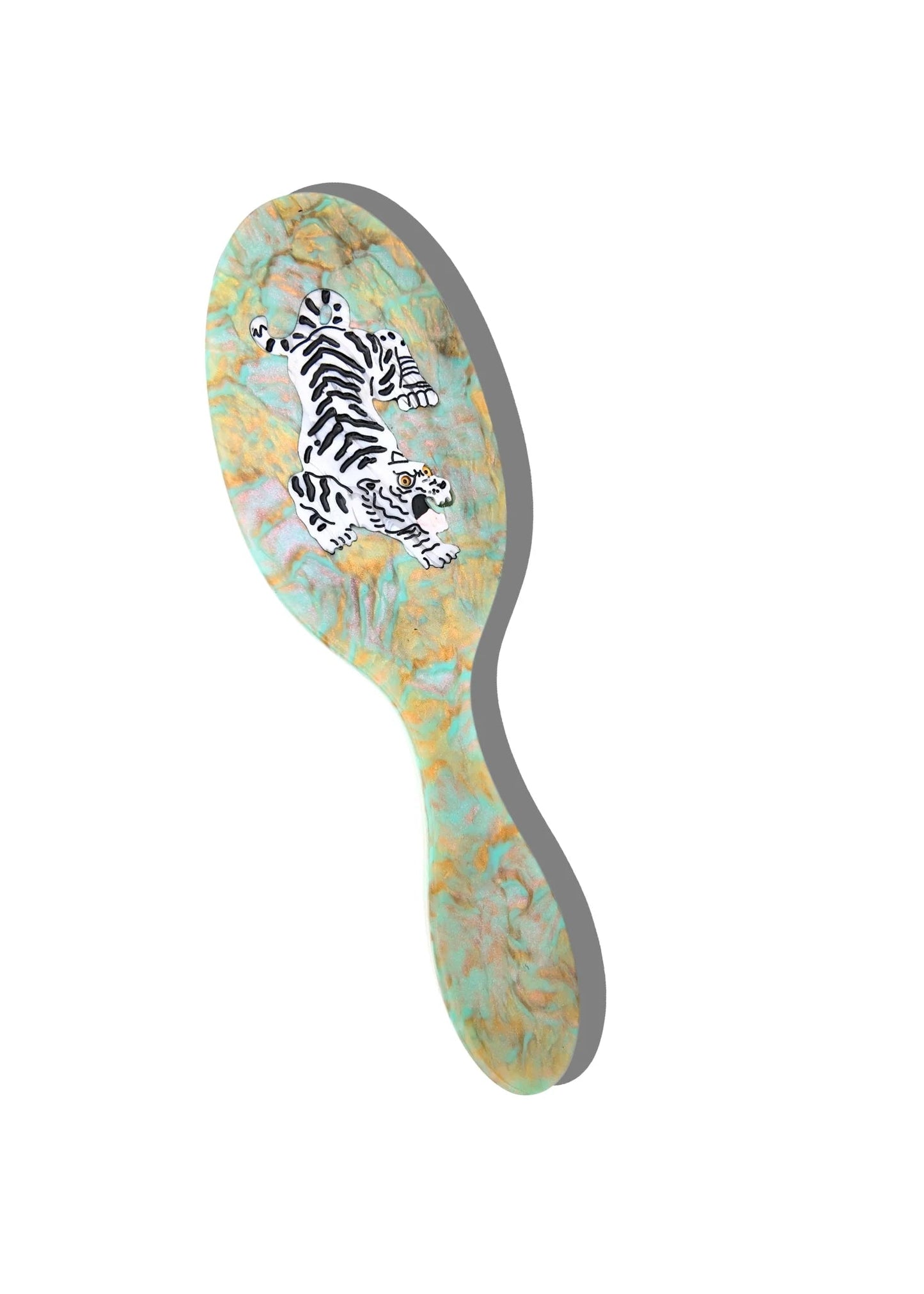 Hand-painted Tiger Amazing Hair Day Brush