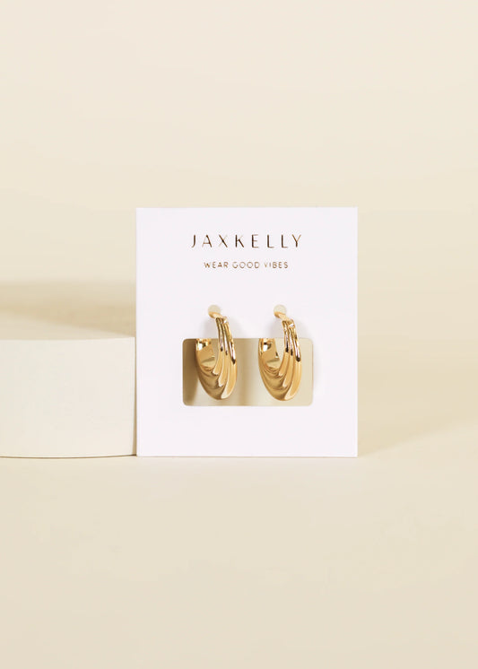 Triple Arch Hoop - Earring