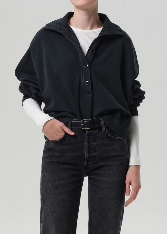 Mirelle Funnel Neck in Charcoal