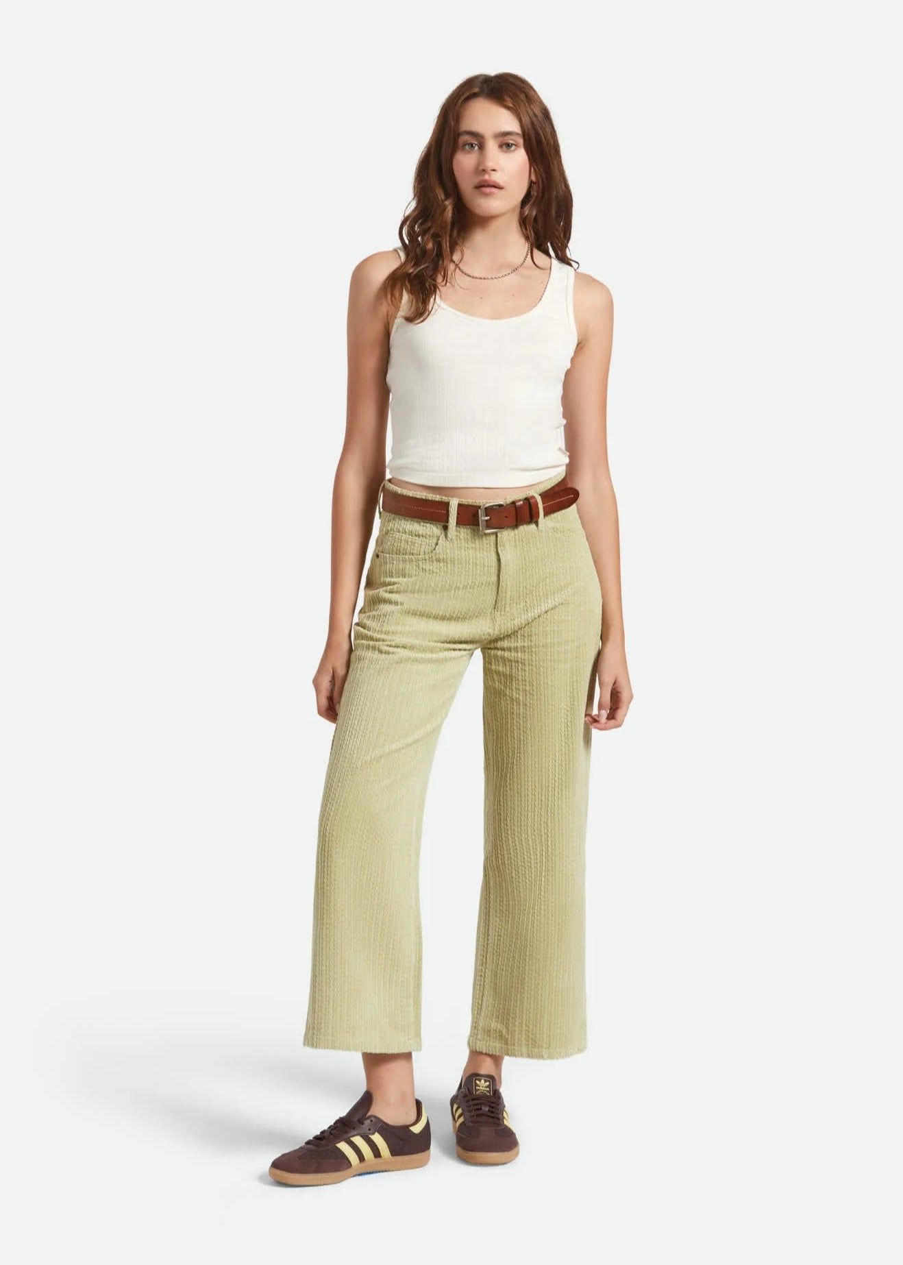 Margo Cropped 5-Pocket Pant in Elm