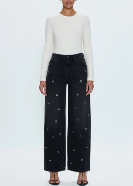 Hendrix High Rise Baggy Jean in Glamour